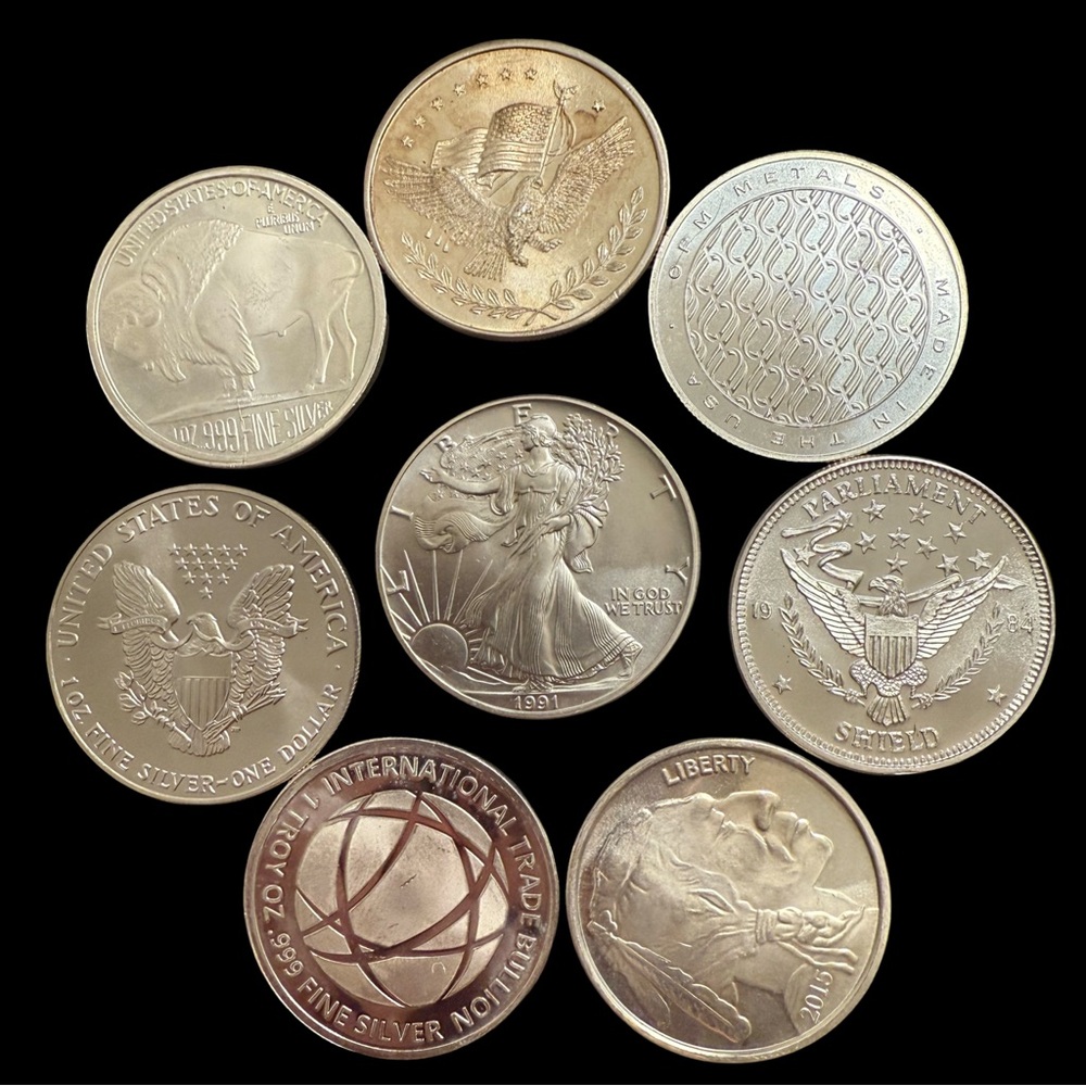 One Ounce .999 Random Silver Round!